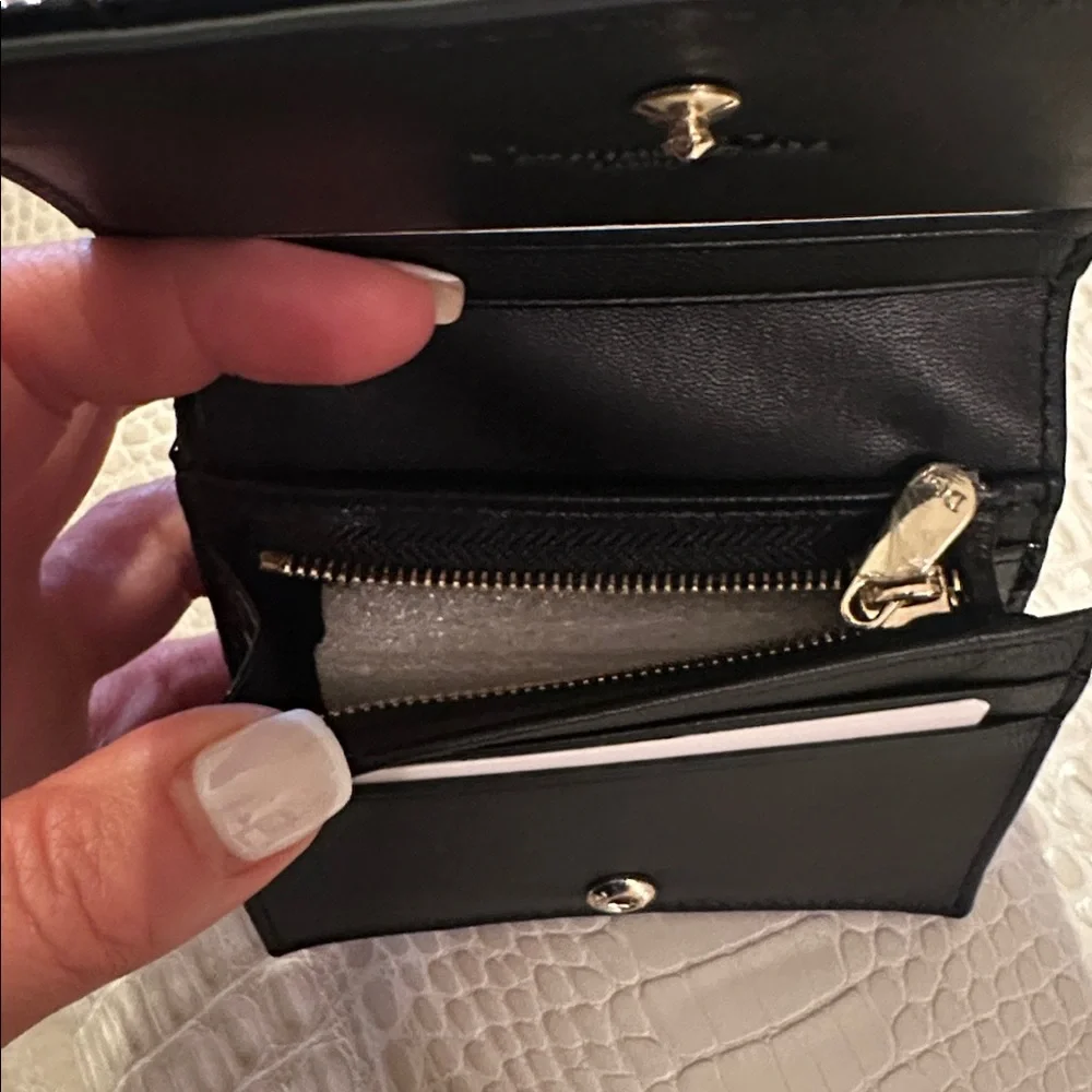Dior Shiny Black Quilted Wallet